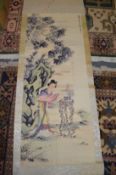 Three Chinese scroll pictures.
