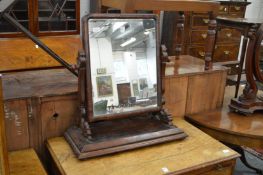 A Victorian mahogany dressing table mirror.