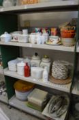 A large quantity of contemporary kitchen ceramics.
