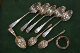 Silver spoons etc.