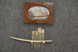 An Indian miniature painting etc.