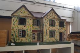 A doll's house and accessories.