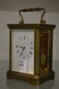 Matthew Norman of London, a brass carriage clock.