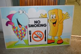 An amusing No Smoking sign.