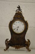 A 19th century French Boulle mantle clock.