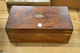 A mahogany writing slope.