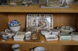 Decorative china and glass.