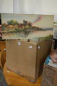 A quantity of unframed pictures and prints.