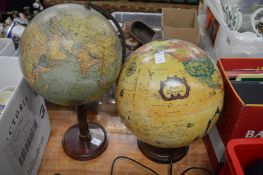 Two globes.