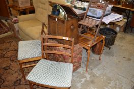 Miscellaneous household furniture.