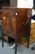 A George III mahogany bi-fold wash stand.