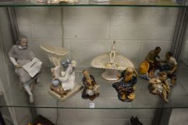Lladro and other decorative china.