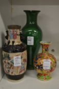 Three small Chinese vases.