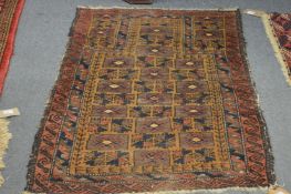 A small Persian prayer rug.