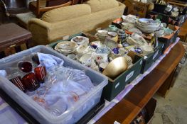 A large quantity of household and decorative china and glassware.