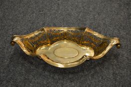 A Goldsmiths and Silversmiths Company silver gilt pierced dish.