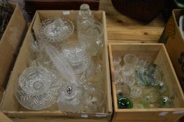 Decorative and household glassware.