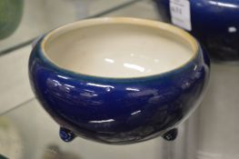 A Chinese blue bowl.