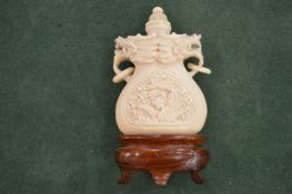 A Chinese snuff bottle.