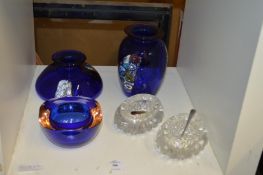 Decorative glassware.