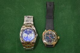 Two gent's wristwatches.