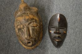 Two African masks.