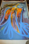 Two Charles Blackman limited edition prints, unframed.