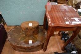 Swedish painted wooden boxes etc.