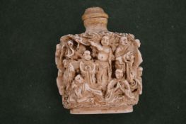 A Chinese snuff bottle.