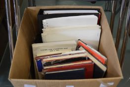 A box of books relating to Mail and Post.