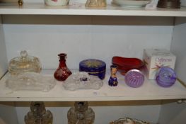 Decorative glassware.