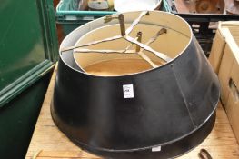 Two Tole ware lampshades.