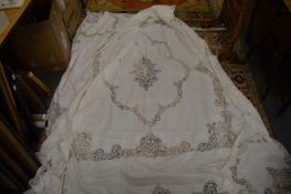 A Madeira tablecloth.