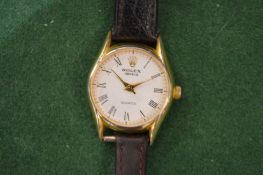 A ladies' Rolex quartz wristwatch.