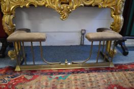 A brass club fender.