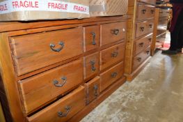 Two large modern pine chests of drawers.