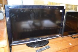 A Panasonic flat screen TV.