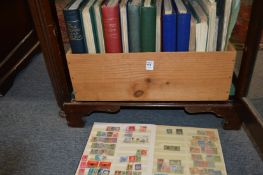 A large quantity of stamp albums and contents.