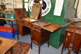 A 19th century gentleman's mahogany dressing table.