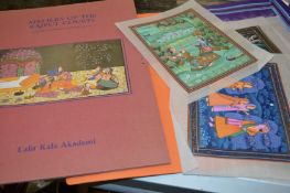 Indian miniature paintings, unframed.