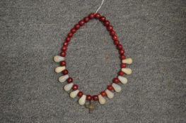 A decorative necklace.