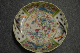 A Chinese Famille Rose dish.