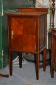 A mahogany pot cupboard.