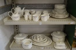 A comprehensive Royal Doulton Nimbus tea, coffee and dinner service.