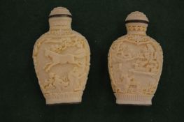 Two Chinese snuff bottles.