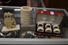 An elephant group and other items.