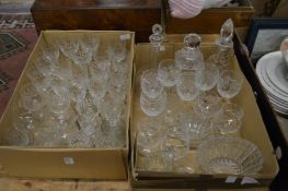 A quantity of glassware.