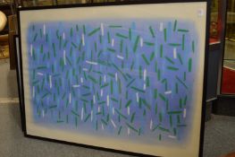 Southall, a large abstract painting.