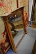 A good 19th century mahogany overmantle mirror.