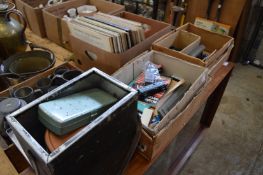 Fishing equipment and model trains.